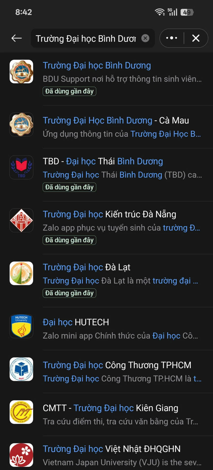 Tìm kiếm Trường Đại học Bình Dương